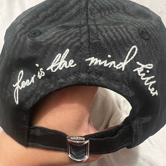 New With Tag Authentic Marine Serré Hat Cap "Fear Is The Mind Killer" - Picture 4 of 12